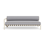 Parker 2 Seat 1 Arm Left | Aluminum Bone, Panama Cloud, Panama Coco