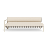 Parker 2 Seat 1 Arm Left | Aluminum Bone, Riviera Sand, Panama Cloud