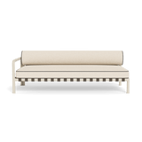 Parker 2 Seat 1 Arm Left | Aluminum Bone, Riviera Sand, Panama Grafito