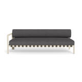Parker 2 Seat 1 Arm Left | Aluminum Bone, Riviera Slate, Panama Grafito