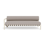 Parker 2 Seat 1 Arm Left | Aluminum Bone, Riviera Stone, Copacabana Sand