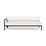 Parker 2 Seat 1 Arm Left | Aluminum Bronze, Panama Blanco, Panama Coco