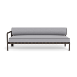 Parker 2 Seat 1 Arm Left | Aluminum Bronze, Panama Cloud, Copacabana Midnight
