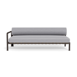Parker 2 Seat 1 Arm Left | Aluminum Bronze, Panama Cloud, Panama Blanco