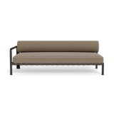 Parker 2 Seat 1 Arm Left | Aluminum Bronze, Panama Coco, Panama Cloud