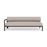 Parker 2 Seat 1 Arm Left | Aluminum Bronze, Panama Marble, Panama Cloud
