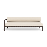 Parker 2 Seat 1 Arm Left | Aluminum Bronze, Riviera Sand, Panama Blanco