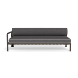 Parker 2 Seat 1 Arm Left | Aluminum Bronze, Riviera Slate, Panama Blanco