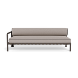 Parker 2 Seat 1 Arm Left | Aluminum Bronze, Riviera Stone, Copacabana Midnight