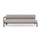 Parker 2 Seat 1 Arm Left | Aluminum Bronze, Riviera Stone, Panama Blanco