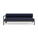 Parker 2 Seat 1 Arm Left | Aluminum Bronze, Siesta Indigo, Panama Cloud