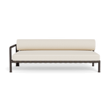 Parker 2 Seat 1 Arm Left | Aluminum Bronze, Siesta Ivory, Panama Blanco