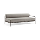 Parker 2 Seat 1 Arm Right | Aluminum Bone, Copacabana Midnight, Copacabana Midnight