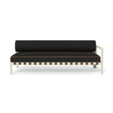 Parker 2 Seat 1 Arm Right | Aluminum Bone, Copacabana Midnight, Panama Coco