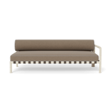 Parker 2 Seat 1 Arm Right | Aluminum Bone, Panama Coco, Panama Cloud