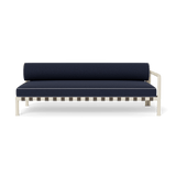 Parker 2 Seat 1 Arm Right | Aluminum Bone, Siesta Indigo, Panama Cloud
