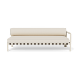 Parker 2 Seat 1 Arm Right | Aluminum Bone, Siesta Ivory, Copacabana Sand