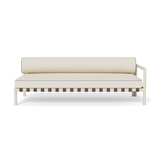 Parker 2 Seat 1 Arm Right | Aluminum Bone, Siesta Ivory, Panama Cloud