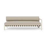 Parker 2 Seat 1 Arm Right | Aluminum Bone, Siesta Taupe, Panama Coco