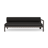 Parker 2 Seat 1 Arm Right | Aluminum Bronze, Copacabana Midnight, Copacabana Sand