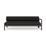 Parker 2 Seat 1 Arm Right | Aluminum Bronze, Copacabana Midnight, Panama Coco