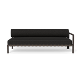 Parker 2 Seat 1 Arm Right | Aluminum Bronze, Copacabana Midnight, Panama Grafito