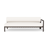 Parker 2 Seat 1 Arm Right | Aluminum Bronze, Panama Blanco, Panama Blanco