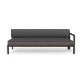 Parker 2 Seat 1 Arm Right | Aluminum Bronze, Riviera Slate, Copacabana Midnight