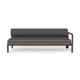 Parker 2 Seat 1 Arm Right | Aluminum Bronze, Riviera Slate, Panama Marble