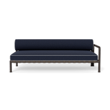 Parker 2 Seat 1 Arm Right | Aluminum Bronze, Siesta Indigo, Copacabana Sand