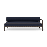 Parker 2 Seat 1 Arm Right | Aluminum Bronze, Siesta Indigo, Panama Coco