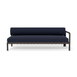 Parker 2 Seat 1 Arm Right | Aluminum Bronze, Siesta Indigo, Panama Grafito