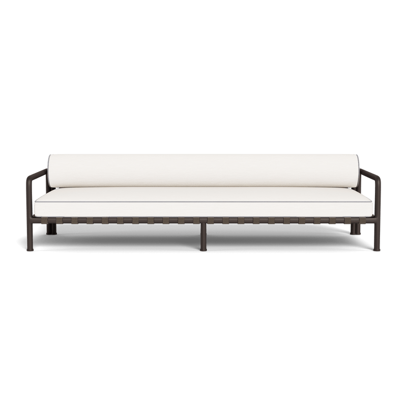 Parker 3 Seat Sofa | Aluminum Bronze, Panama Blanco, Panama Cloud