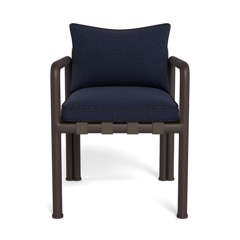 Parker Dining Chair | Aluminum Bronze, Siesta Indigo, Copacabana Midnight