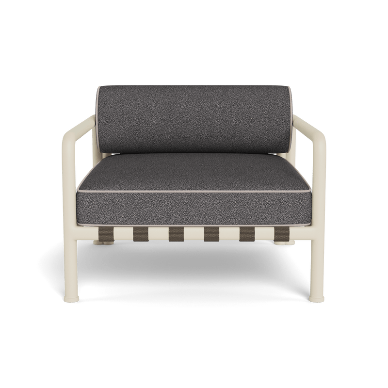 Parker Lounge Chair | Aluminum Bone, Riviera Slate, Panama Marble