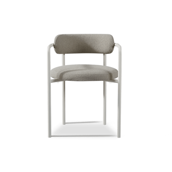 Porto Aluminum Dining Chair | Aluminum Asteroid, Panama Grafito,