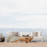 Pure Root Coffee Table 800 | Teak Natural, Glass Clear,