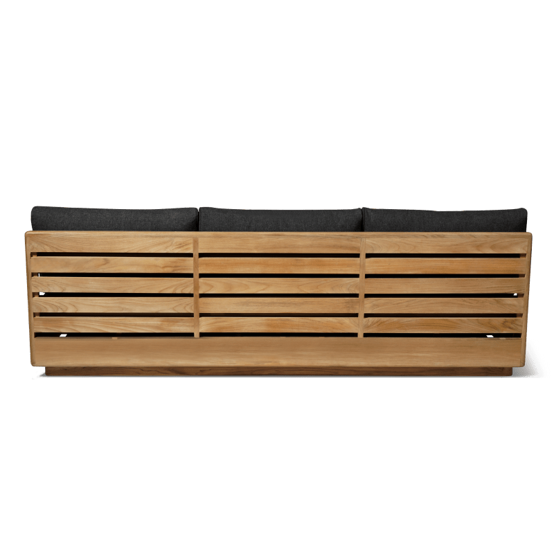 Tulum 3 Seat Armless Sofa | Teak Natural, Copacabana Midnight,