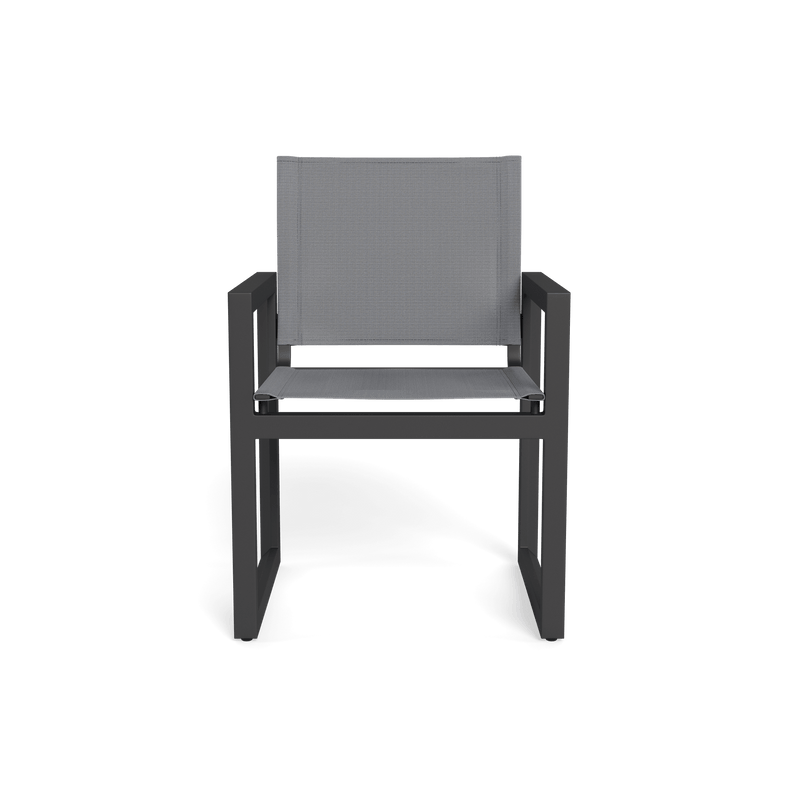 Vaucluse Dining Chair | Aluminum Asteroid, Batyline Silver,