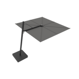 Versa Px Cantilever Umbrella Set | Aluminum Black, Aluminum Black, Flanelle