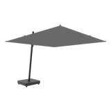 Versa Px Cantilever Umbrella Set | Aluminum Black, Aluminum Black, Flanelle