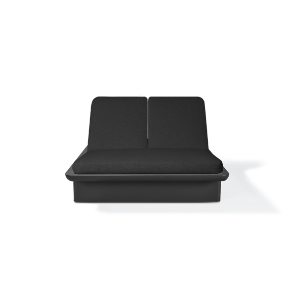 Victoria Aluminum Double Sun Lounge | Aluminum Asteroid, Panama Grafito, Batyline Silver