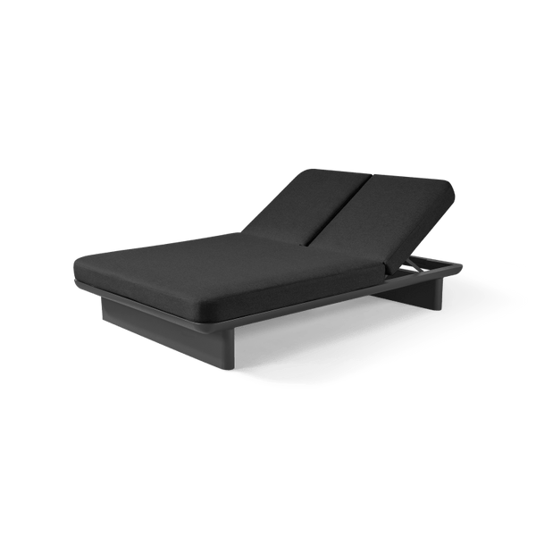 Victoria Aluminum Double Sun Lounge | Aluminum Asteroid, Panama Grafito, Batyline Silver