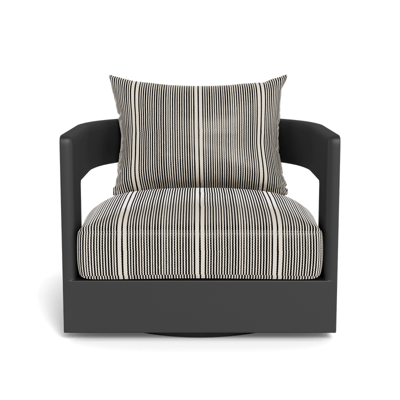 VICTORIA ALUMINUM Swivel Lounge Chair | Aluminum Asteroid, Bateau Classic,