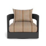 VICTORIA ALUMINUM Swivel Lounge Chair | Aluminum Asteroid, Bateau Teak,