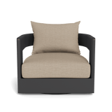 VICTORIA ALUMINUM Swivel Lounge Chair | Aluminum Asteroid, Monterey Sand,
