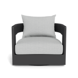 VICTORIA ALUMINUM Swivel Lounge Chair | Aluminum Asteroid, Monterey Silver,