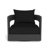 VICTORIA ALUMINUM Swivel Lounge Chair | Aluminum Asteroid, Pebble Charcoal,