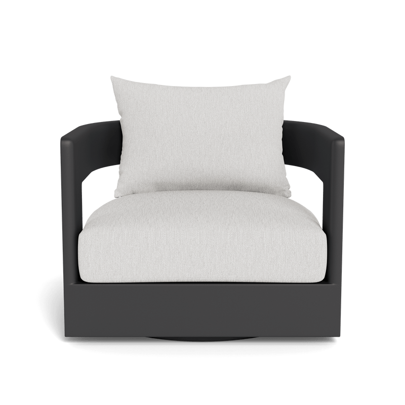 VICTORIA ALUMINUM Swivel Lounge Chair | Aluminum Asteroid, Pebble Cloud,