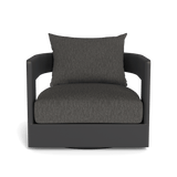 VICTORIA ALUMINUM Swivel Lounge Chair | Aluminum Asteroid, Pebble Smoke,
